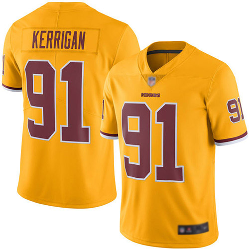 Washington Redskins Limited Gold Youth Ryan Kerrigan Jersey NFL Football 91 Rush Vapor Untouchable